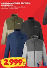 COLUMBİA ASCENDER SOFTSHELL MONT ERKEK
